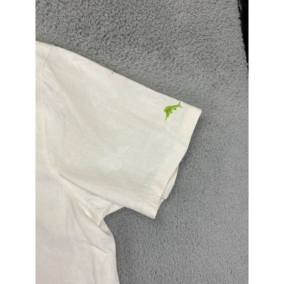 Tommy Bahama Shirt Mens XL White NY Yankees MLB Embroidered Silk Button Up Rare - Picture 4 of 11